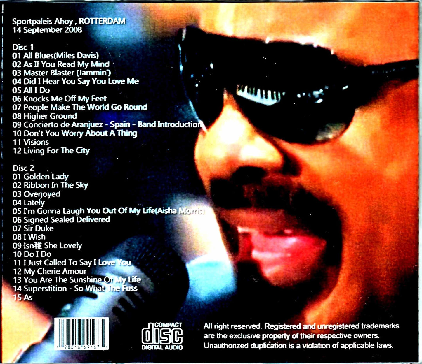 Stevie Wonder/Netherlands 2008