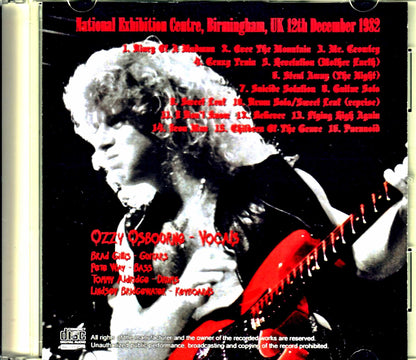 Ozzy Osbourne/England,UK 12.12.1982 Upgrade