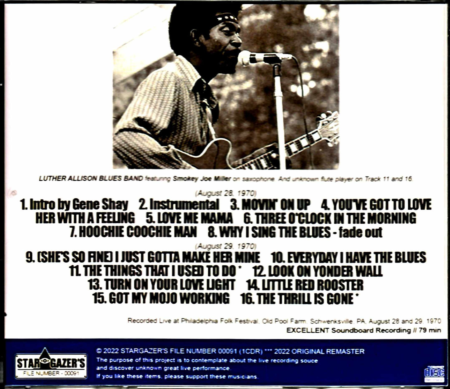 Luther Allison Blues Band Luther Allison/PA,USA 1970 2Days