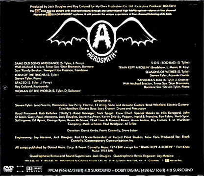 Aerosmith Get Your Wings 4 Channel DVD Audio