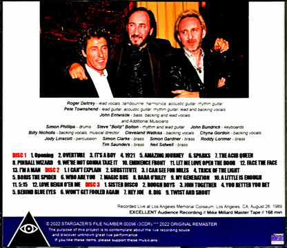 Who,The Who/CA,USA 1989 Mike Millard Master Tapes