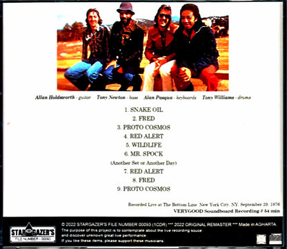 Tony Williams Lifetime Allan Holdworth Tony Williams Allan Holdworth/NY,USA 1976