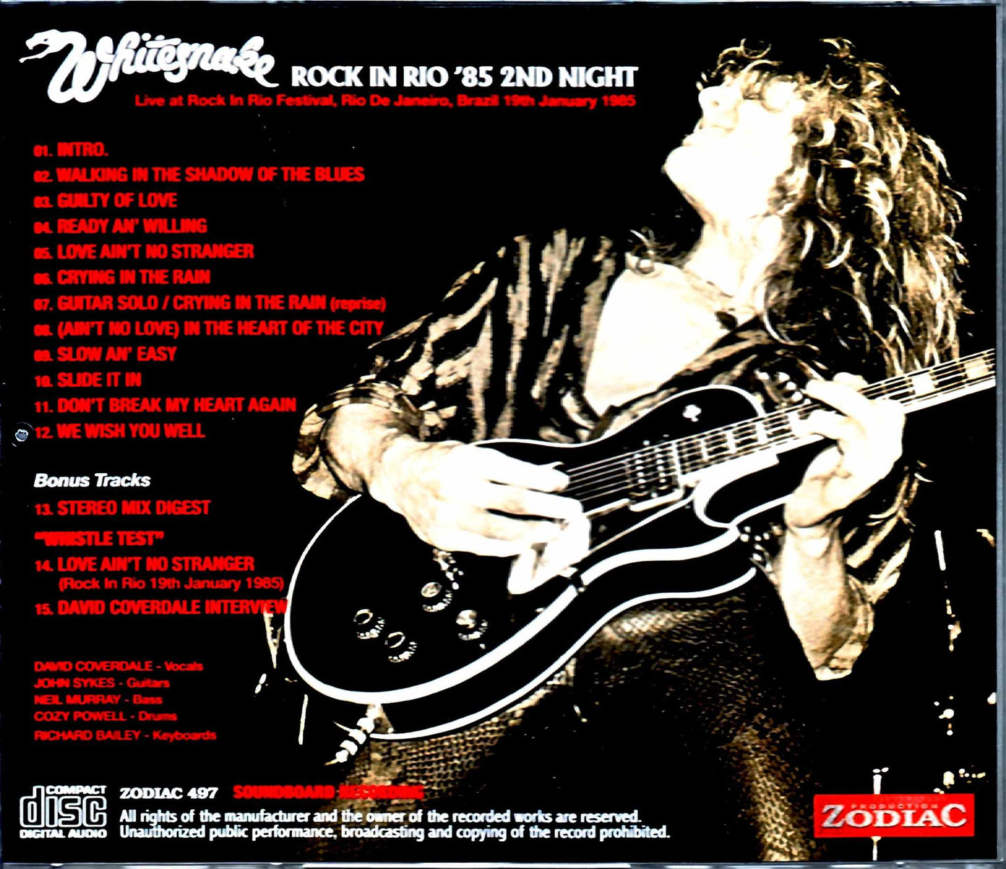 Whitesnake/Brazil 1985 Upgrade & more