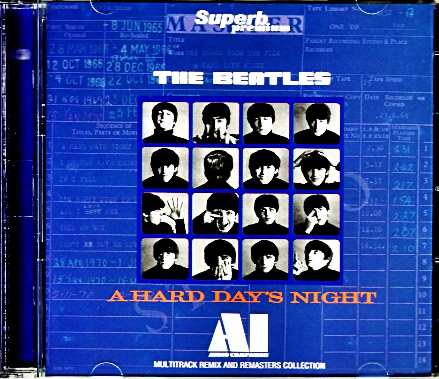 Beatles The Beatles/The Beatles are Coming Yeah! Yeah! Yeah! A Hard Day's Night AI - Audio Compilation Multitrack Remix and Remasters