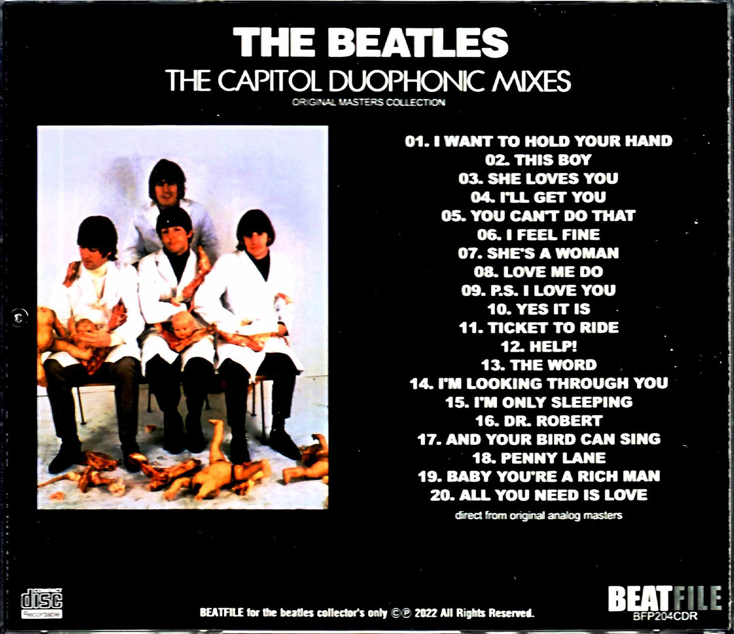Beatles/Capitol Duophonic Mixes Original Direct from Analog Masters