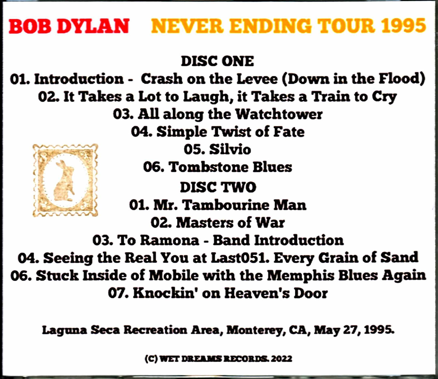Bob Dylan/CA,USA 1995 Complete
