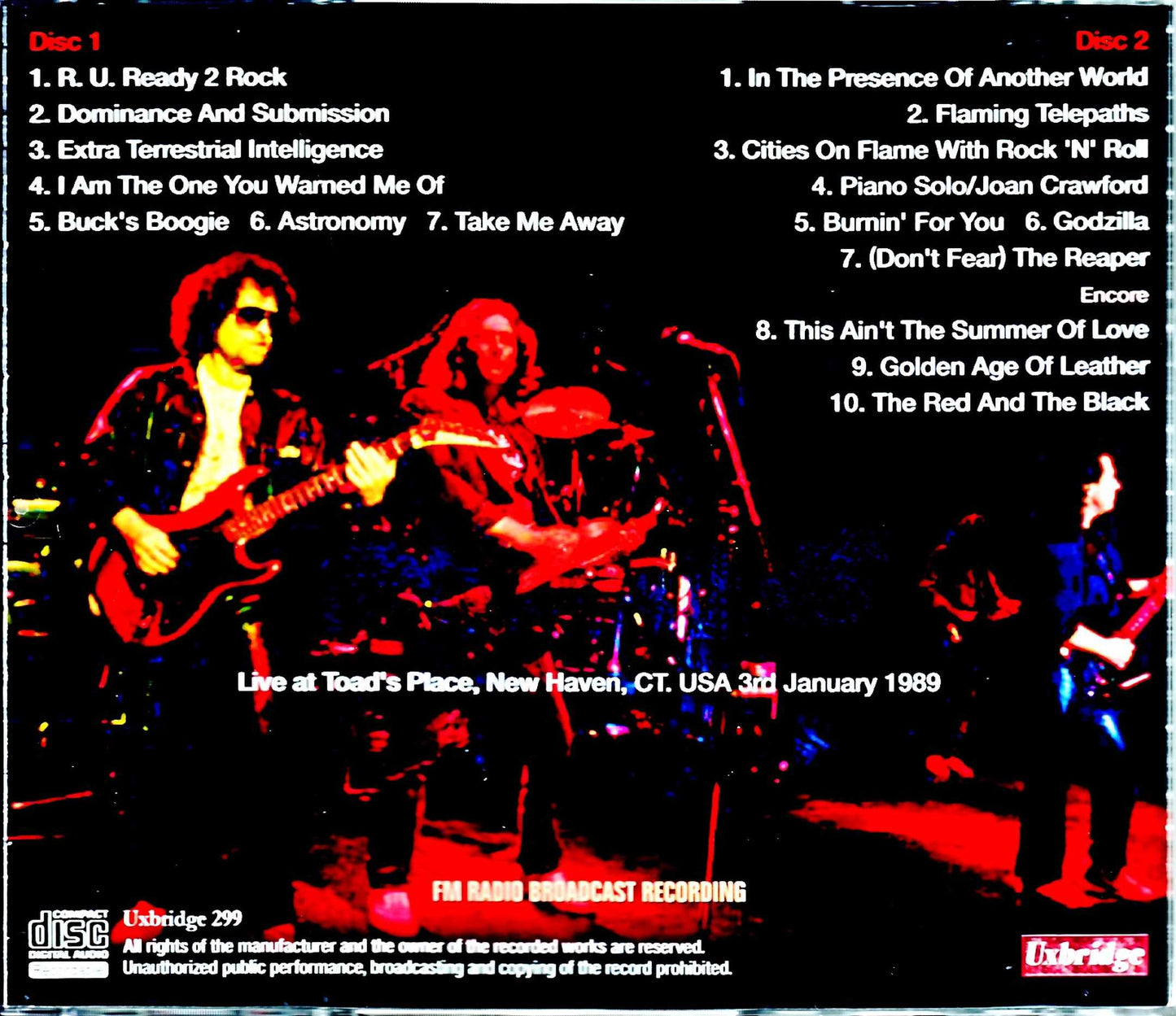 B.O.C. Blue Oyster Cult/CT,USA 1989
