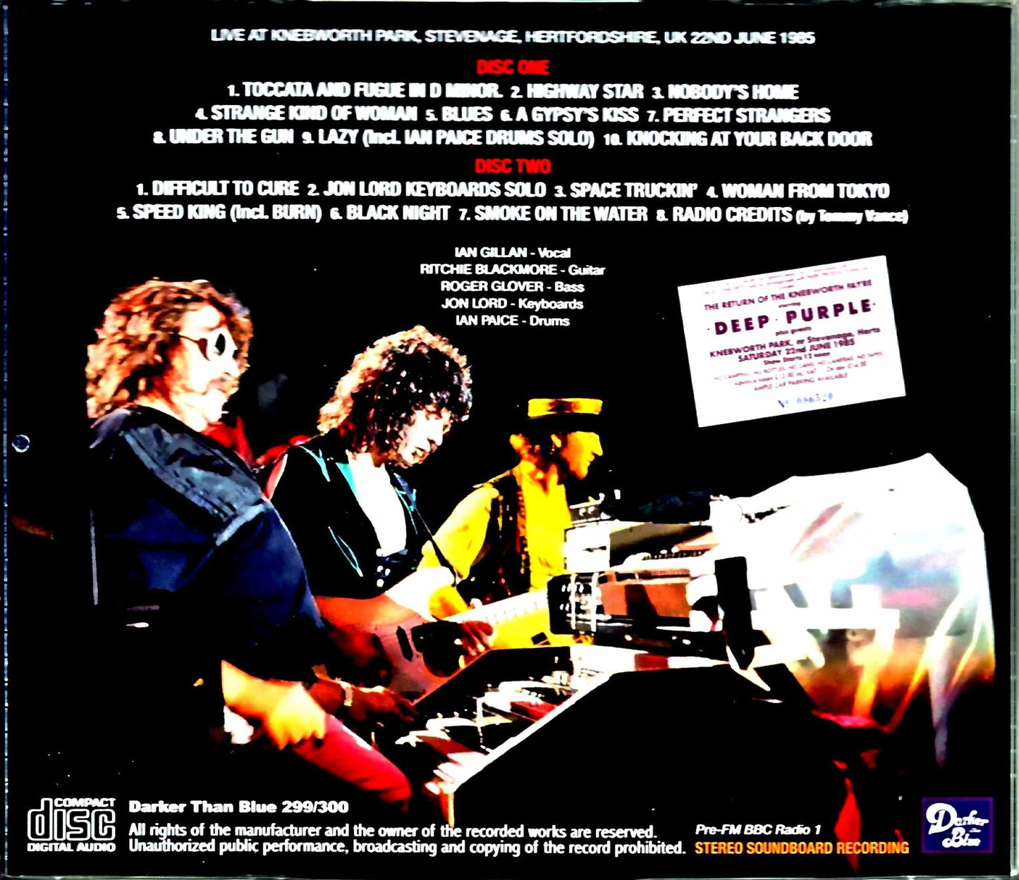 Deep Purple Deep Purple/Sweden 1987