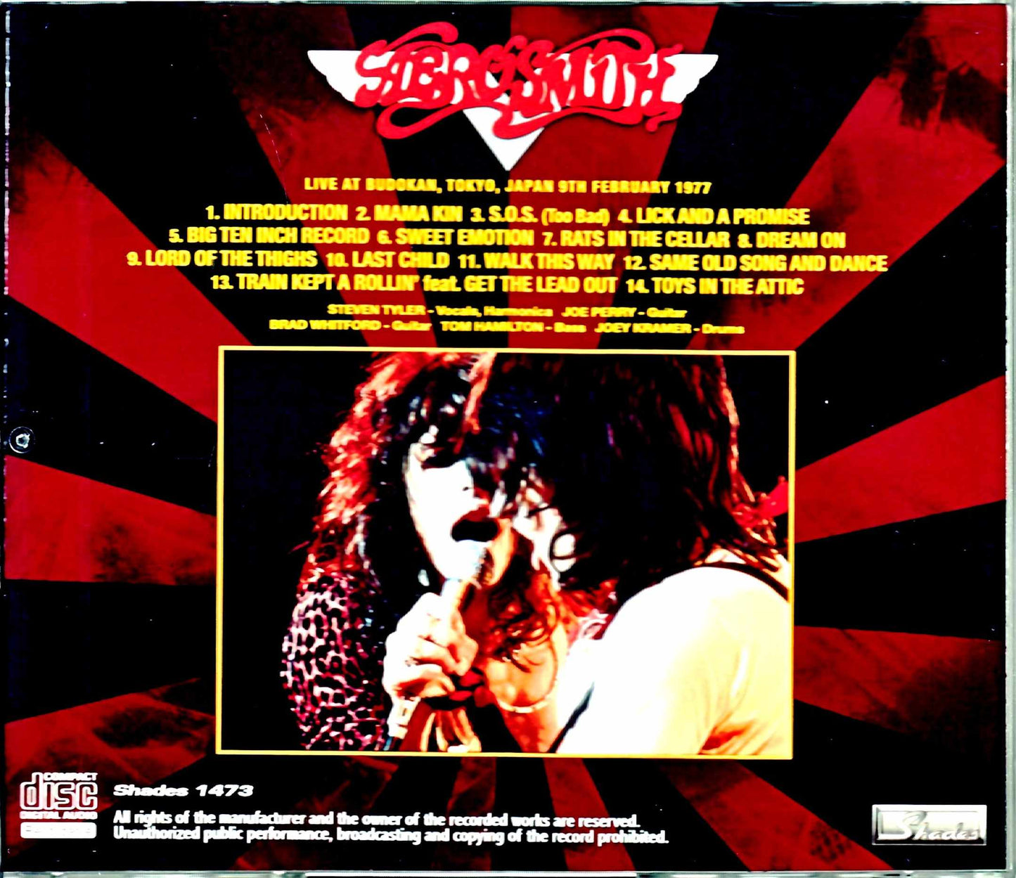 Aerosmith/Tokyo,Japan 2.9.1977
