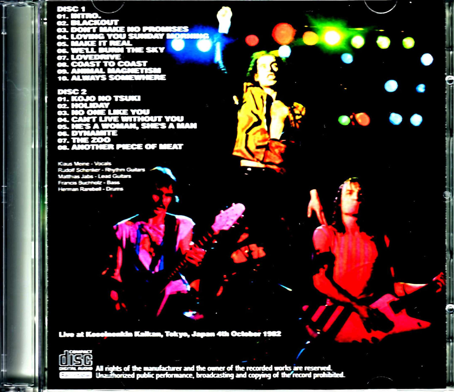 Scorpions/Tokyo,Japan 10.4.1982