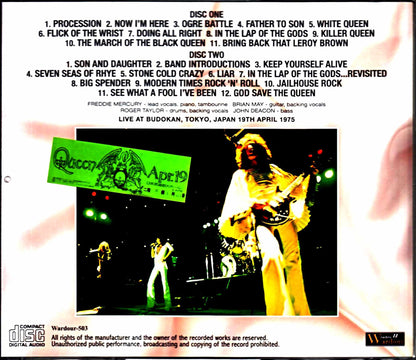 Queen / Tokyo, Japan 4.19.1975