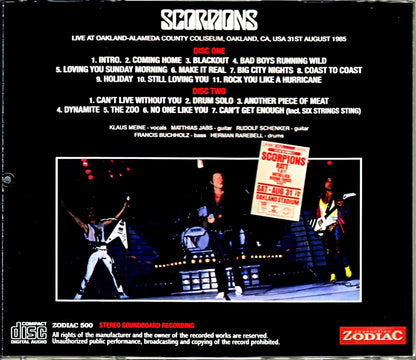 Scorpions/CA,USA 1985 Complete