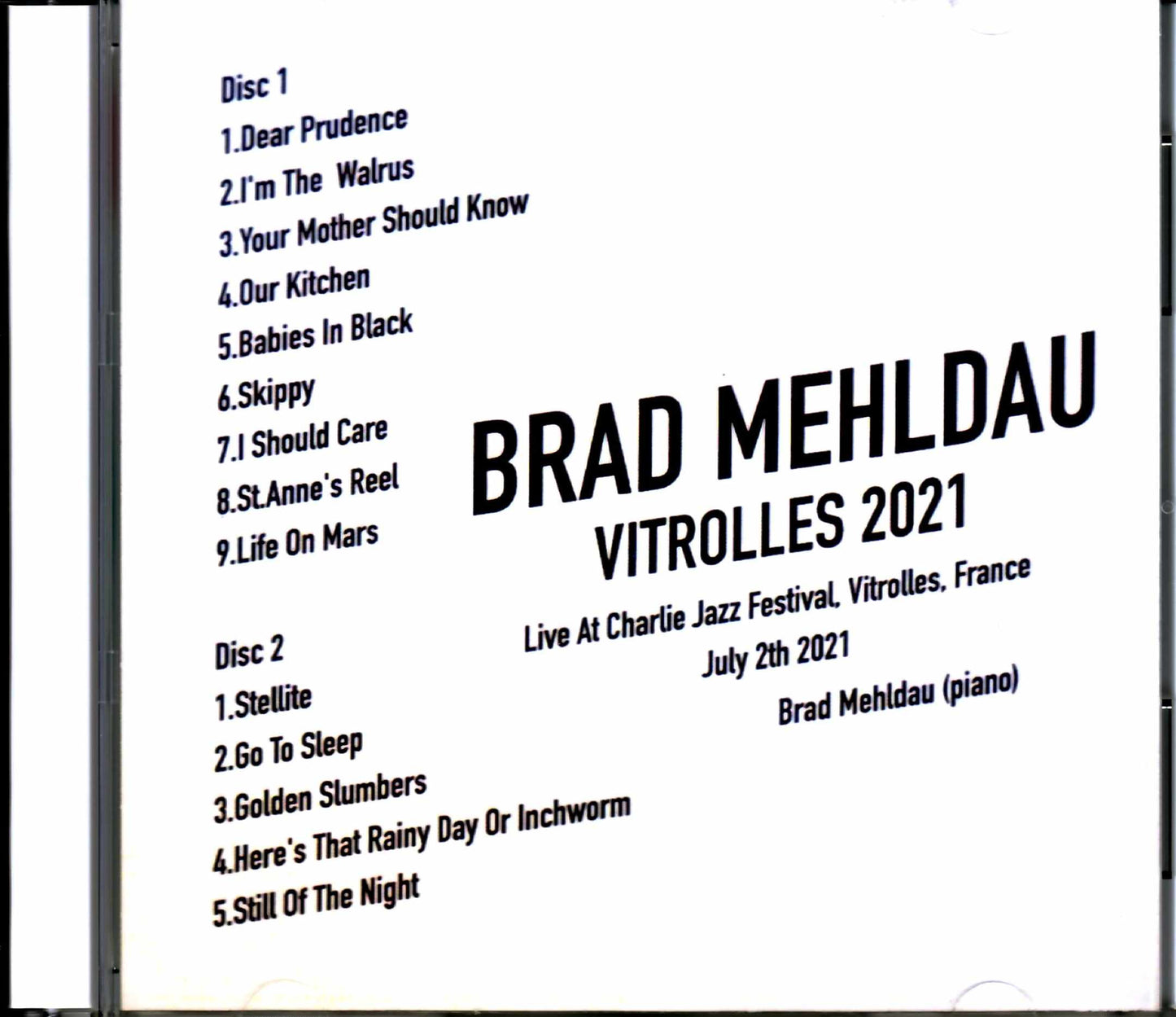 Brad Mehldau Trio Brad Mehldau/France 2021