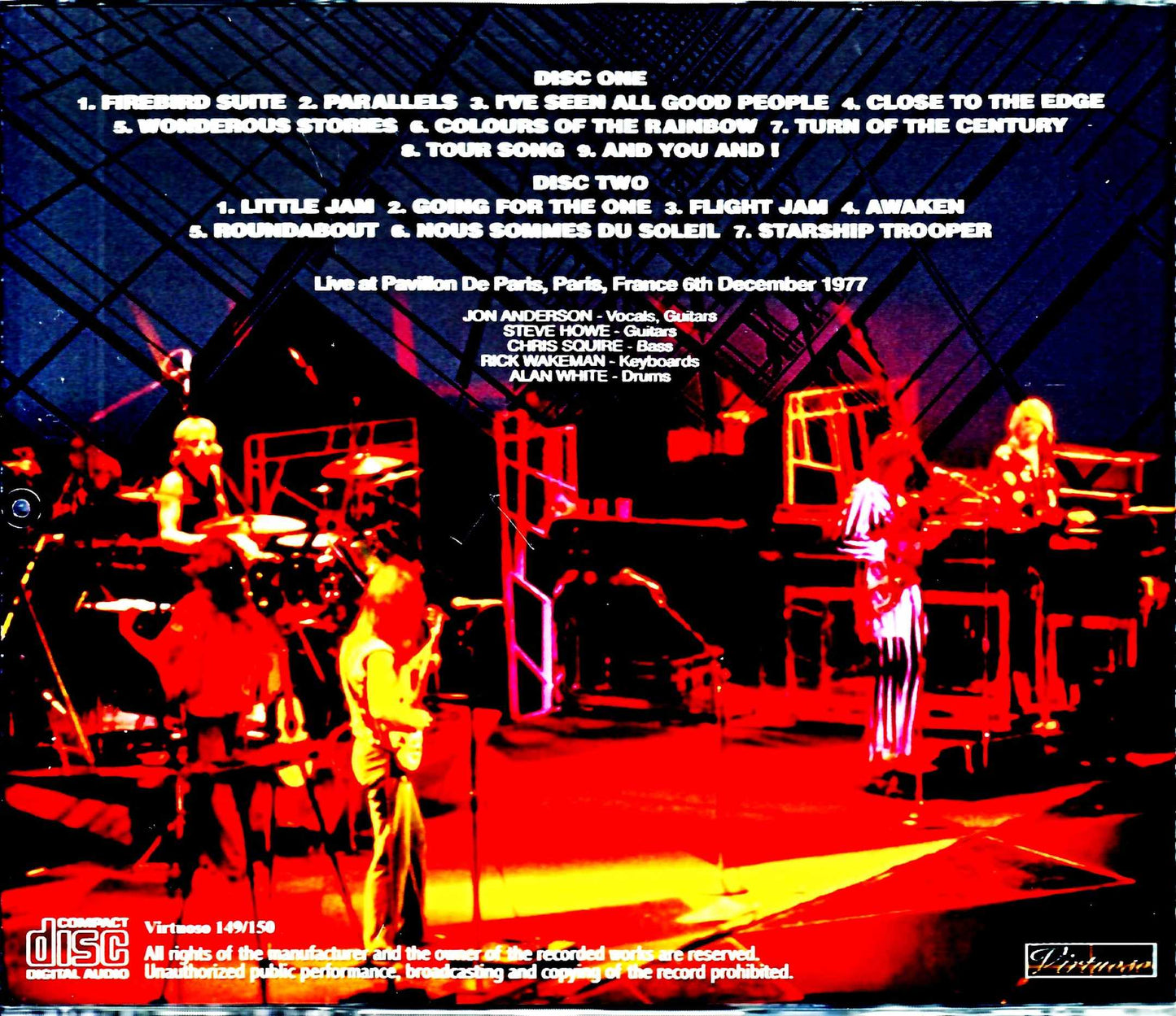 Yes/France 12.6.1977 Complete Upgrade