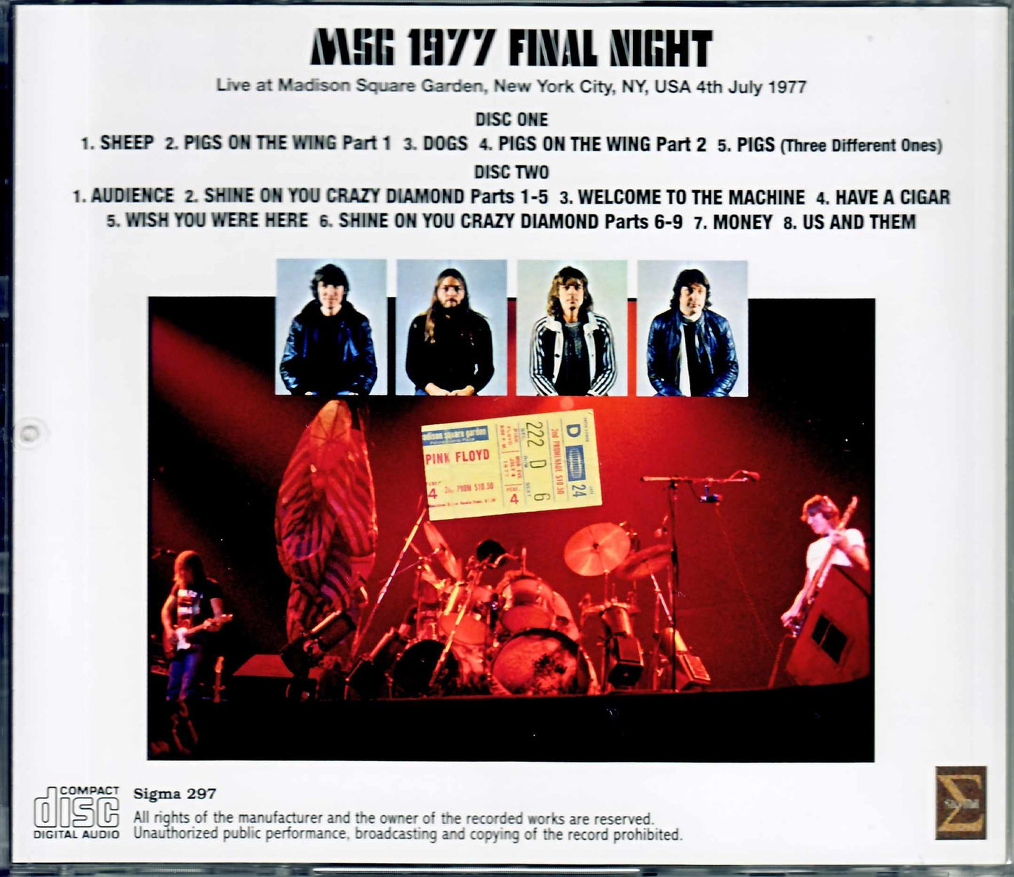 Pink Floyd Pink Floyd/NY,USA 7.4.1977 Complete Upgrade