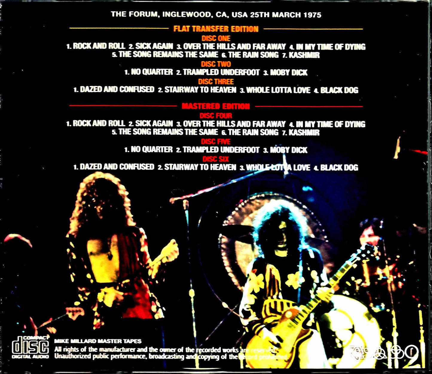 Led Zeppelin/CA,USA 3.25.1975 2Source Edition Upgrade