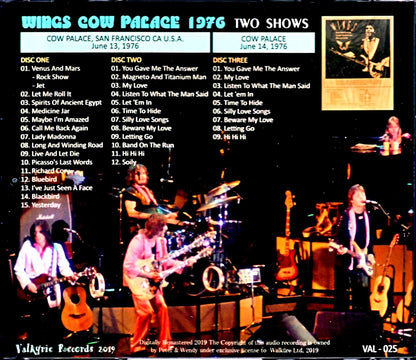 Paul McCartney Wings/CA,USA 1976 2Days