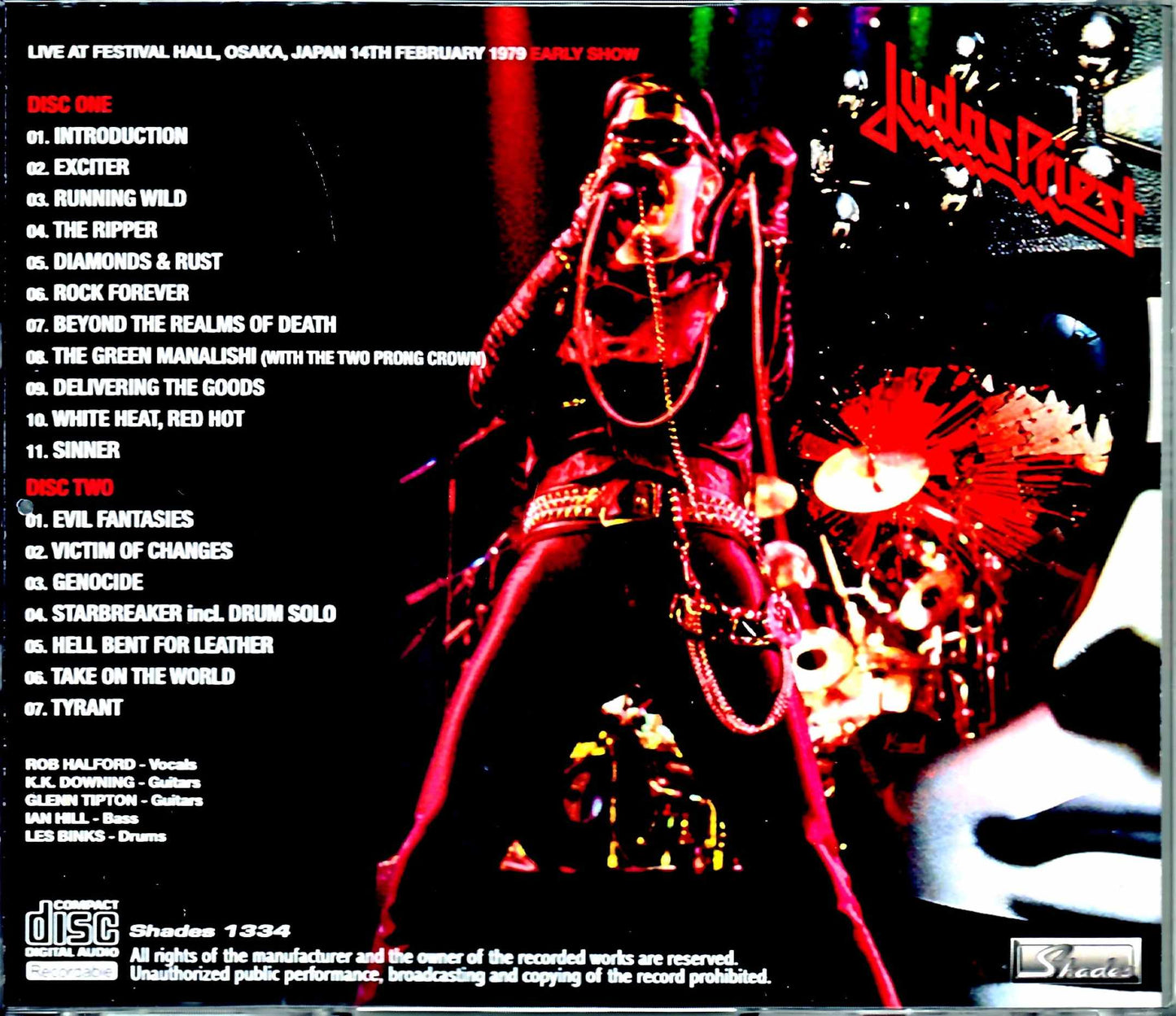 Judas Priest/Osaka,Japan 2.14.1979 Early Show Upgrade