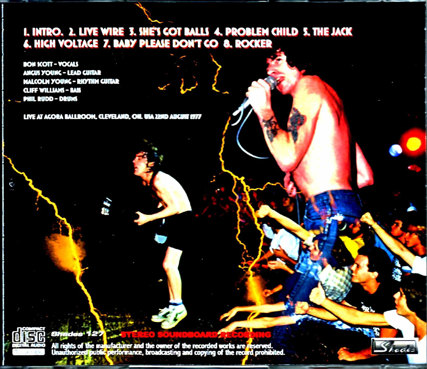 AC/DC/OH,USA 1977 Complete Perfect Quality
