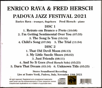 Enrico Rava Fred Hersch Enrico Rava Fred Hersch/Italy 2021 Complete