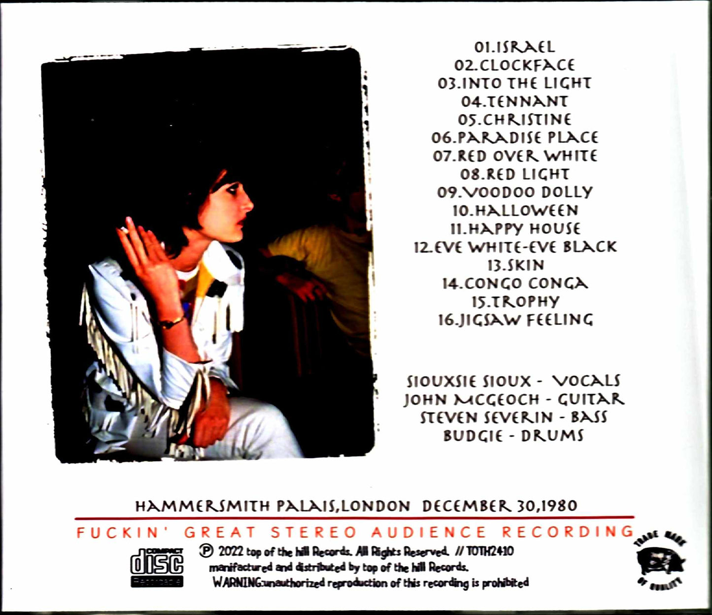Siouxsie and the Banhees/London,UK 1980 Remastered