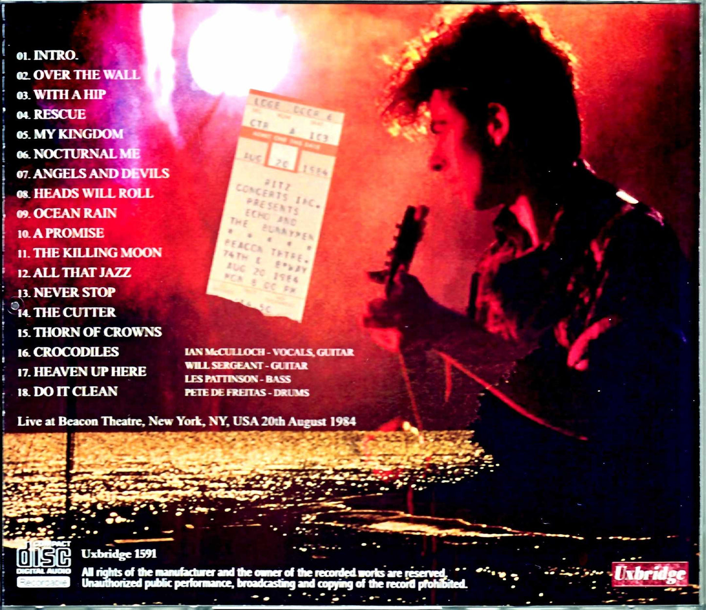 Echo & the Bunnymen/NY,USA 1984