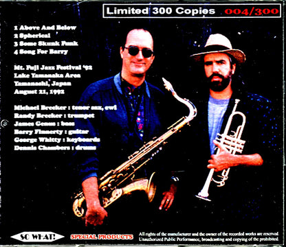 Brecker Brothers/Yamanashi,Japan 1992