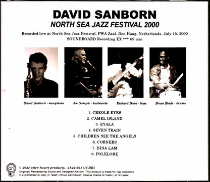 David Sanborn Joe Sample Richard Bona Brian Blade David Sanborn Joe Sample/Netherlands 2000