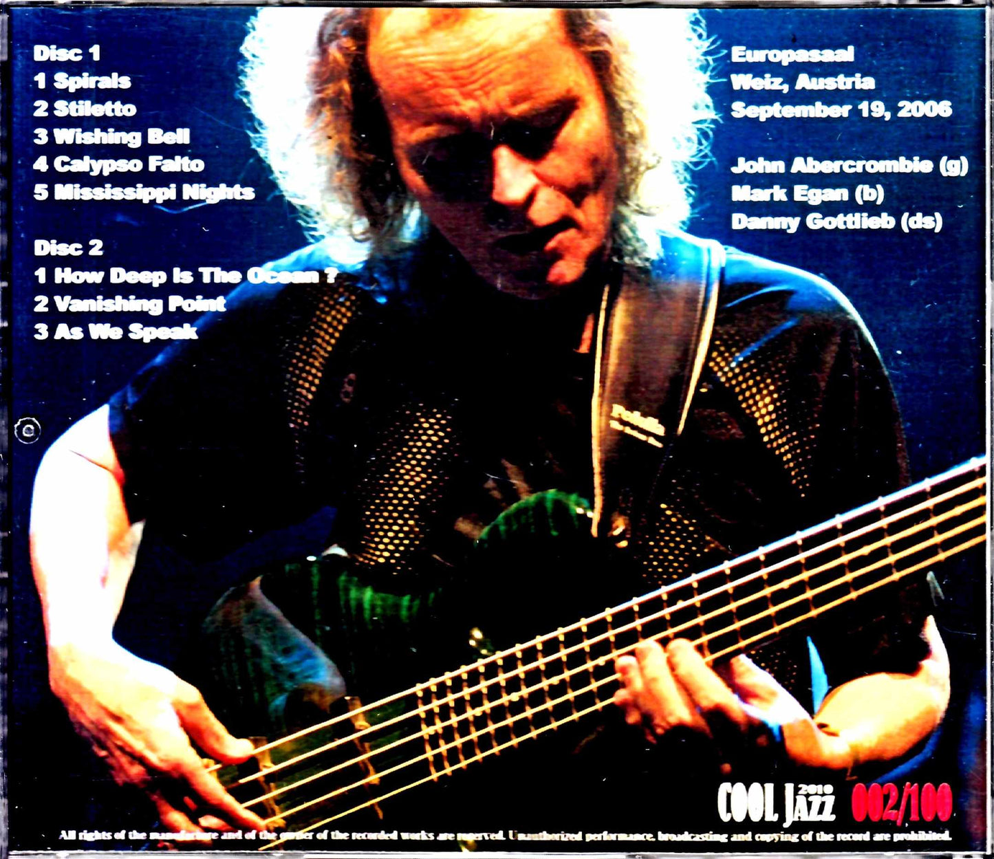 Mark Eagan Trio John Abercrombie Mark Eagan John Abercrombie/Austria 2006 Complete