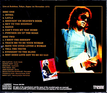 Eric Clapton Eric Clapton/Tokyo,Japan 11.1.1975 New Source