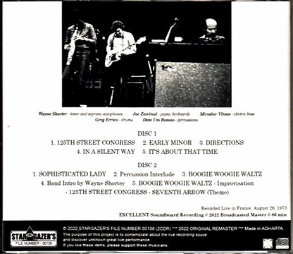 Weather Report Weather Report/France 1973 2022 Broadcast Master