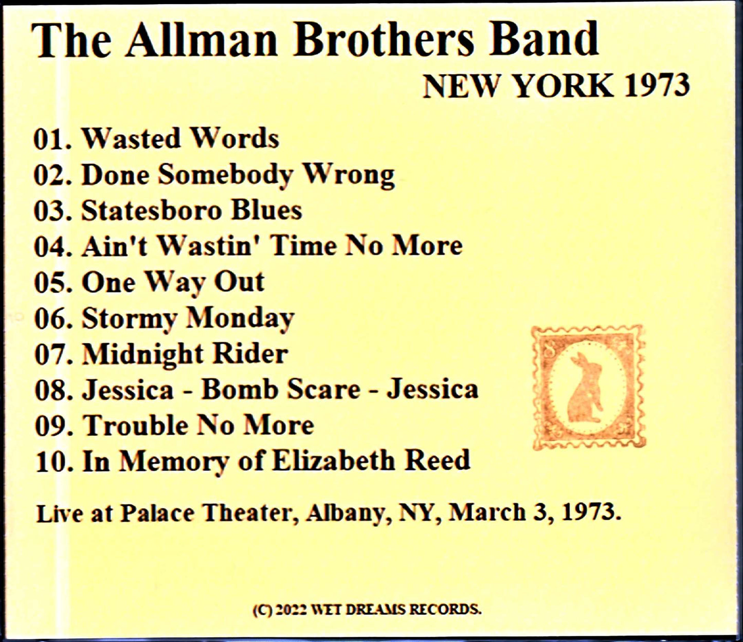 Allman Brothers Band Allman Brothers Band/NY,USA 1973