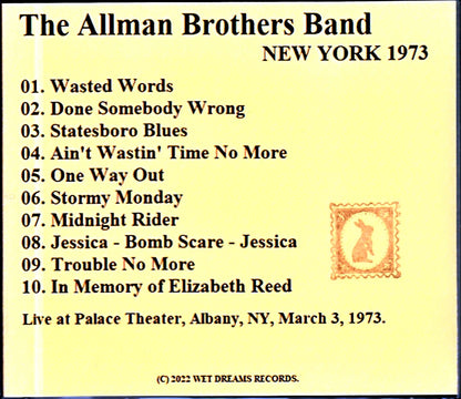 Allman Brothers Band Allman Brothers Band/NY,USA 1973