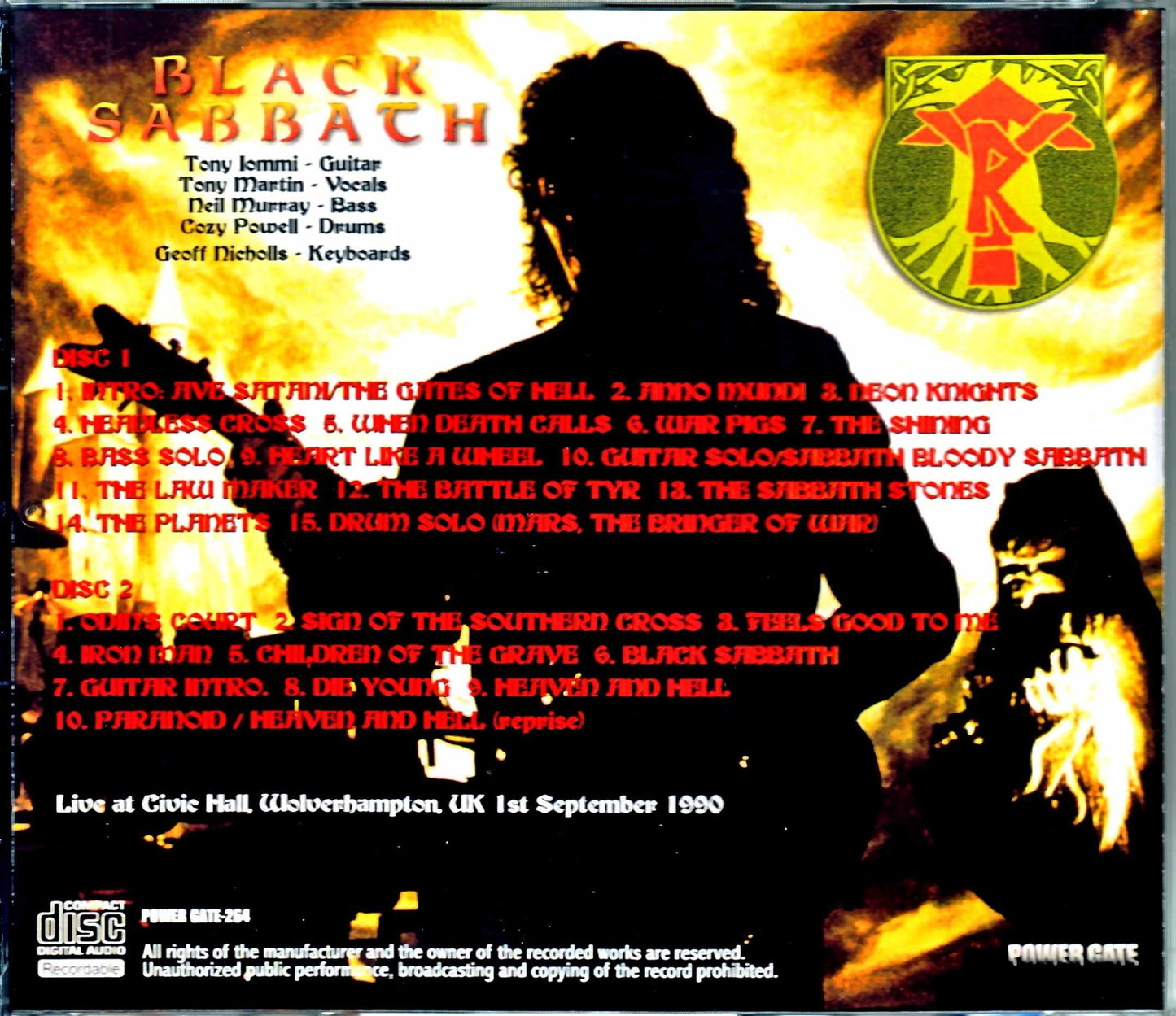 Black Sabbath/England,UK 1990 Complete