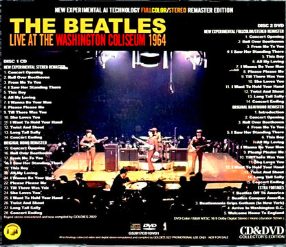 Beatles The Beatles/Washington Coliseum Concert 1964 Latest AI Technology WA,USA 1964 New Experimental Remaster S & V