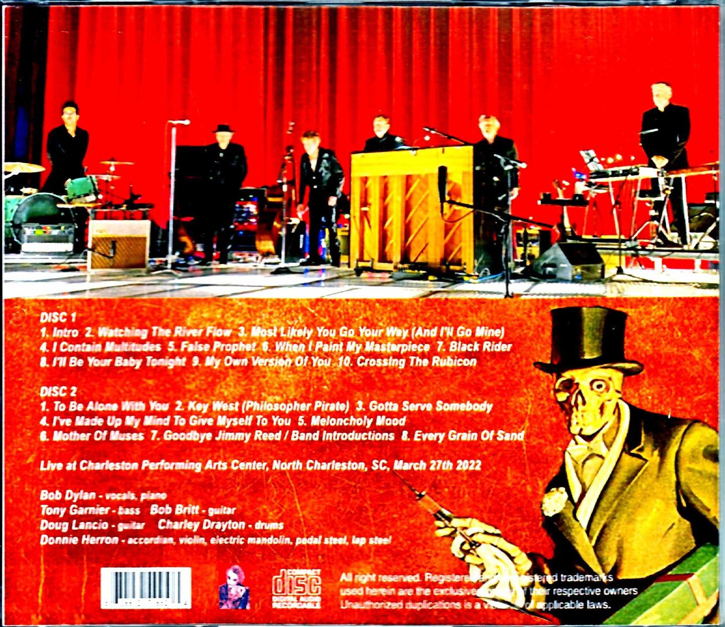 Bob Dylan/SC,USA 2022 Complete