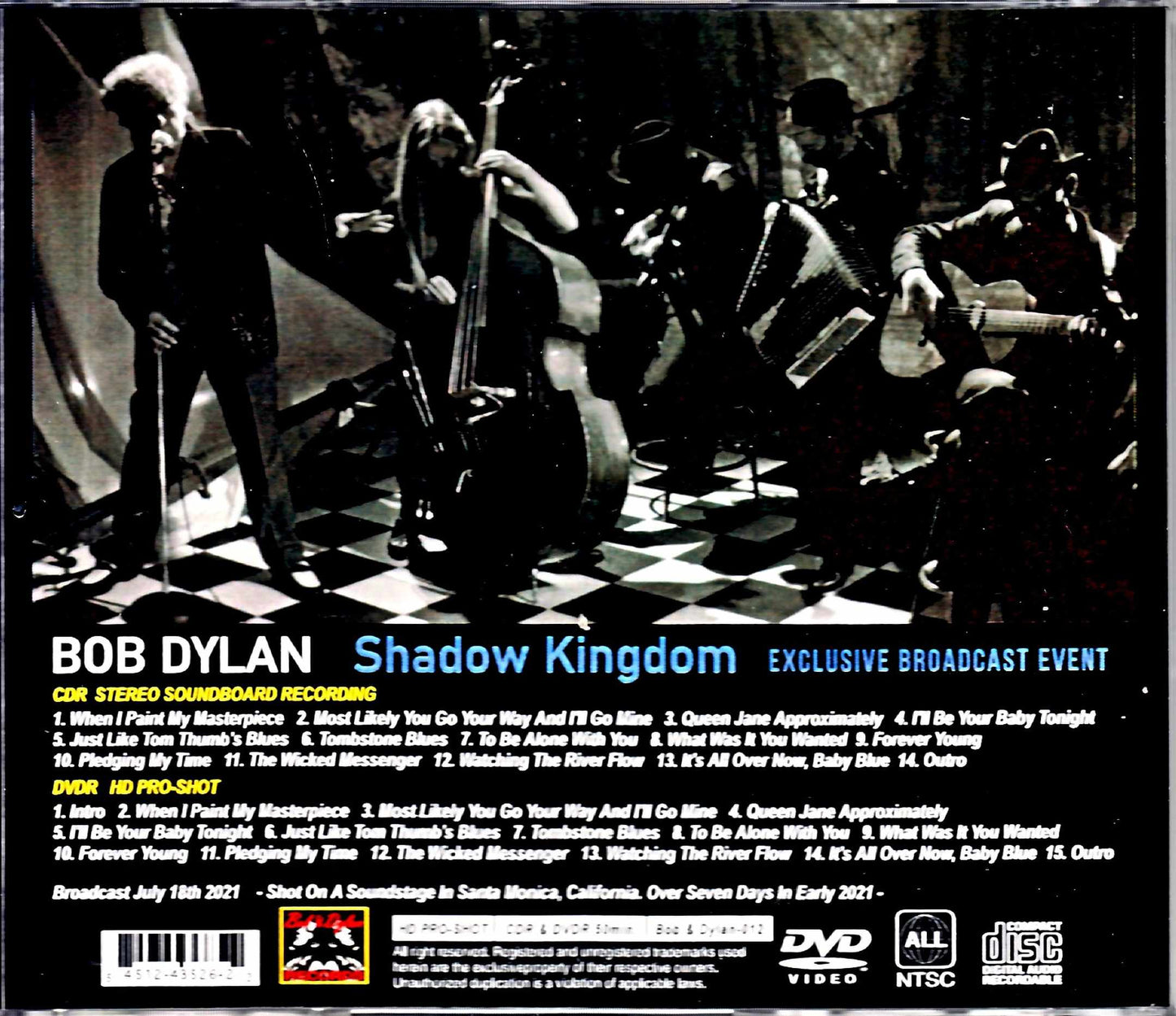Bob Dylan/CA,USA 2021 Complete S & V