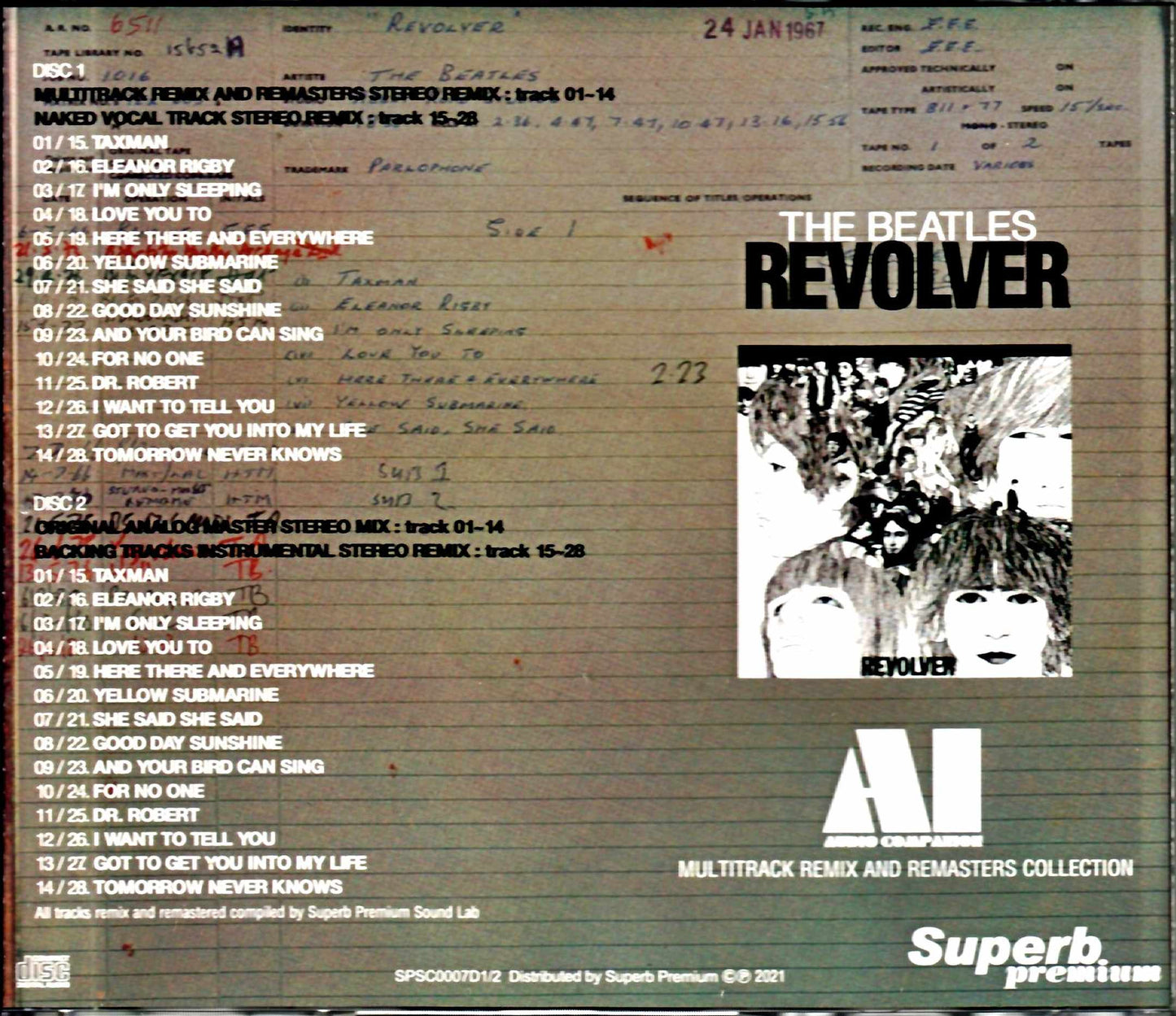 Beatles Revolver - AI - Audio Compilation Multitrack Remix and Remasters
