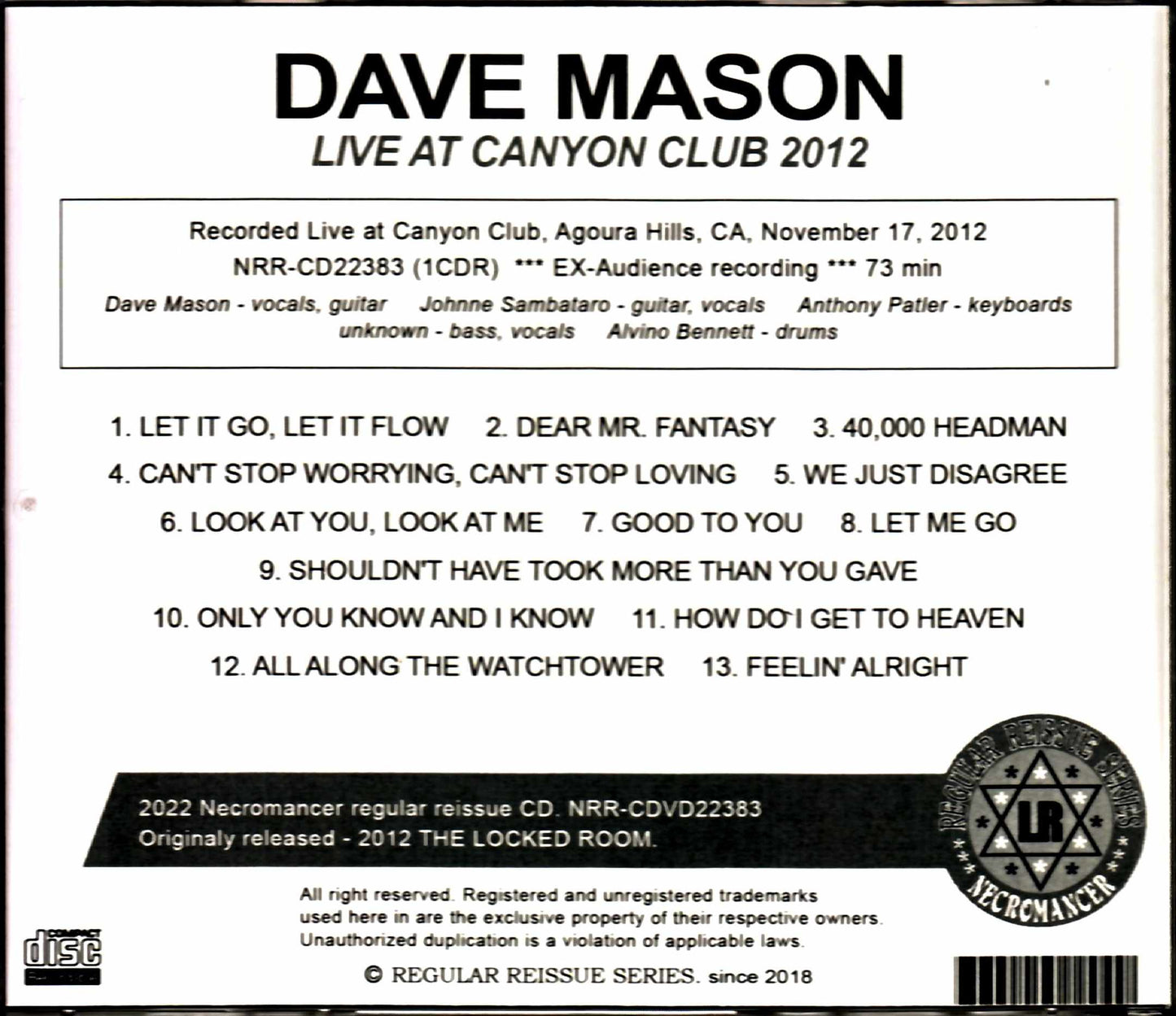 Dave Mason/CA,USA 2012