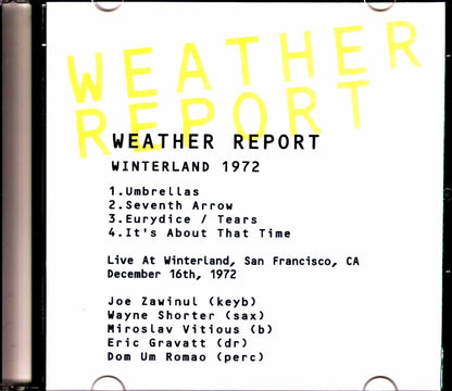 Weather Report/CA,USA 1972