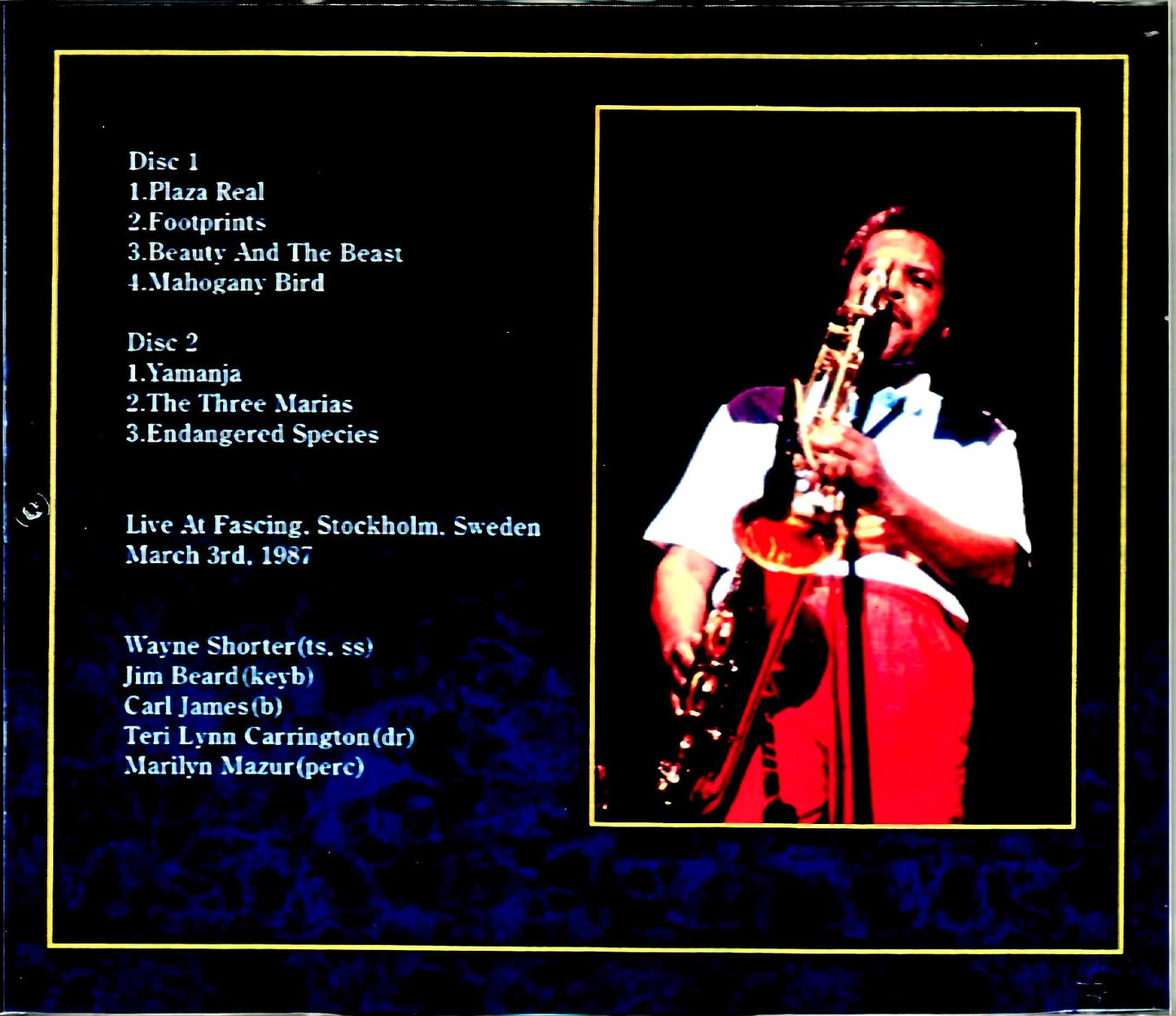 Wayne Shorter/Sweden 1987