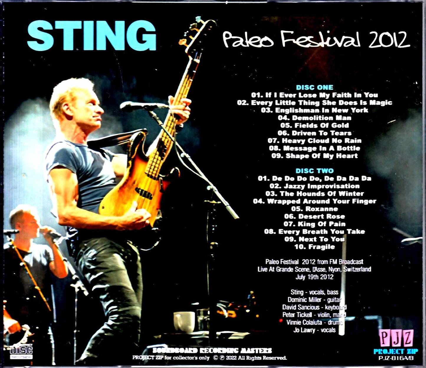 Sting/Switzerland 2012 Complete