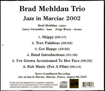 Brad Mehldau Trio Brad Mehldau/France 2002