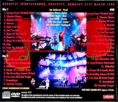 Yes/Hungary 1998 S & V
