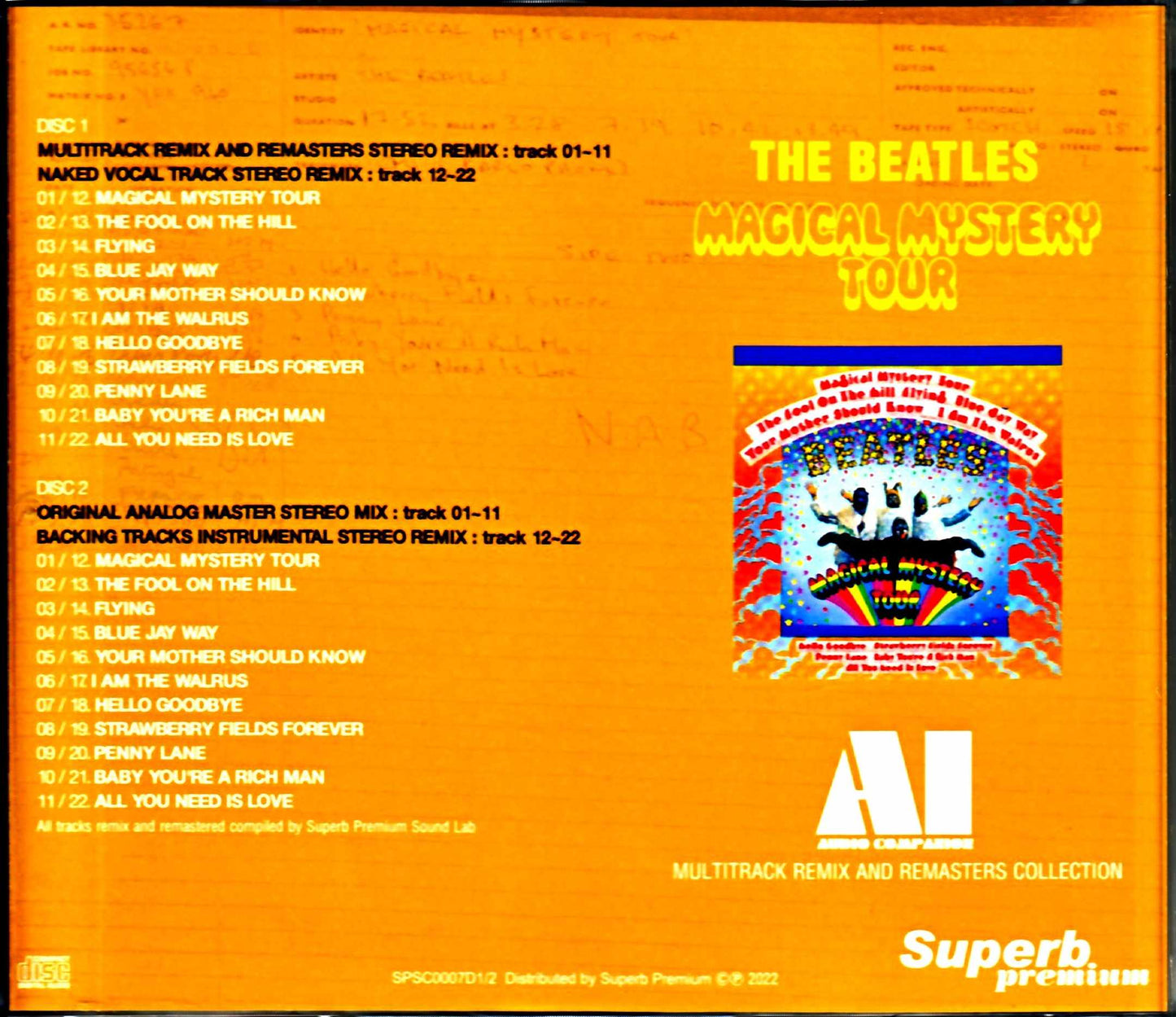 Beatles Magical Mystery Tour AI - Audio Compilation Multitrack Remix and Remasters