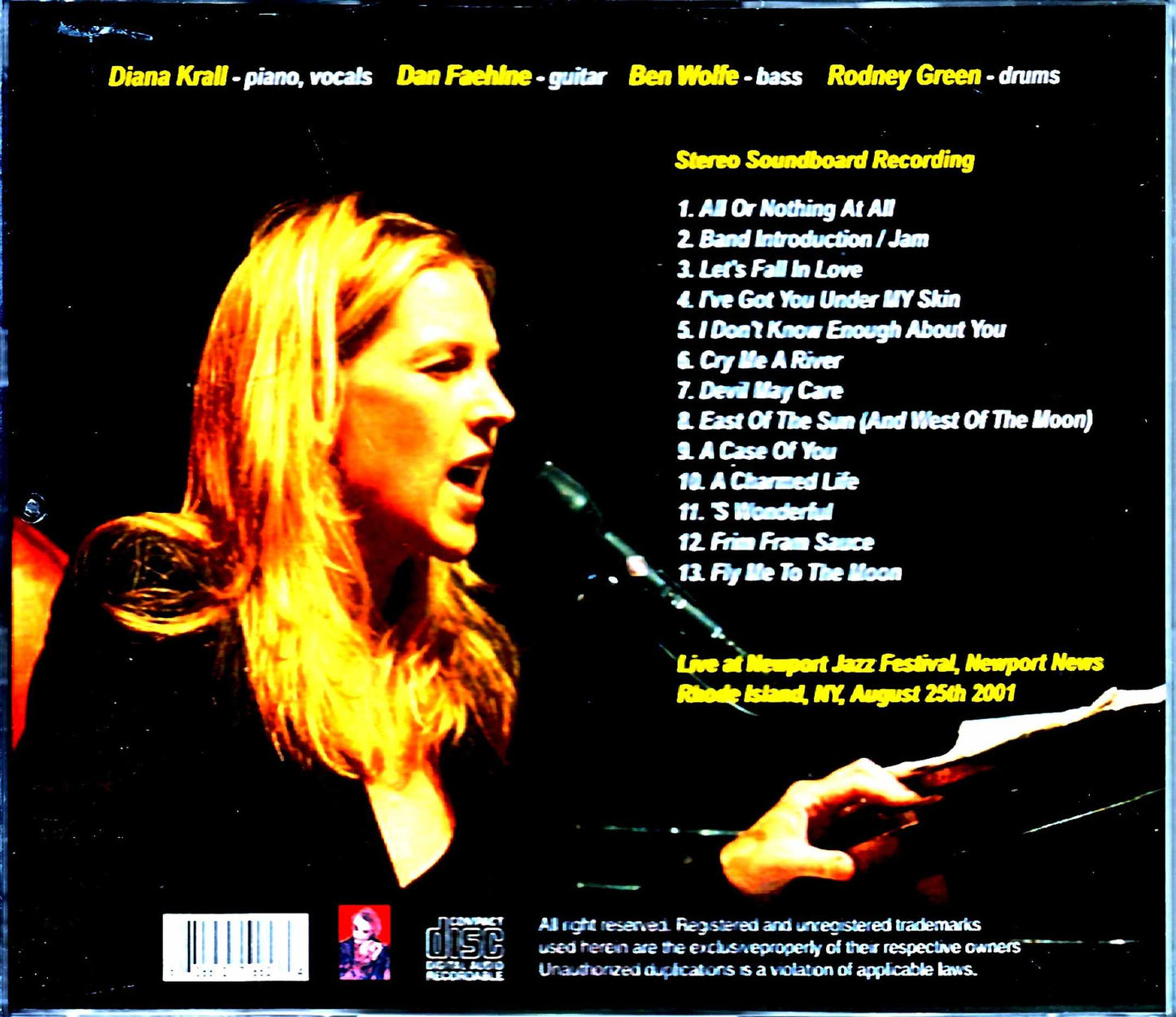 Diana Krall/RI,USA 2001 Complete