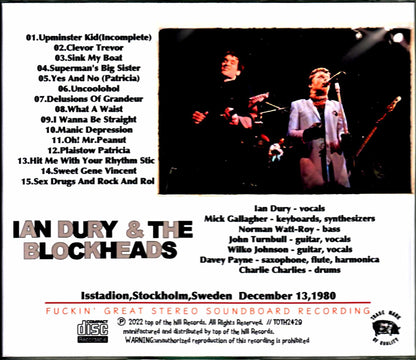 Ian Dur & the Blockheads Ian Dury/Sweden 1980