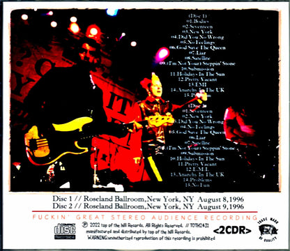 Sex Pistols/NY,USA 1996 2Days