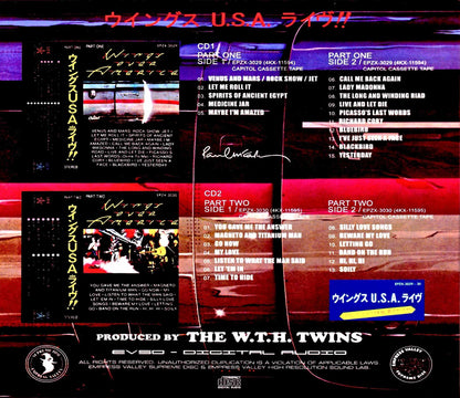 Paul McCartney Wings Paul McCartney Wings / Wings U.S.A. Live Wings Over America Capitol Cassette Edition