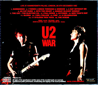 U2/London, UK 1982 FM Broadcast